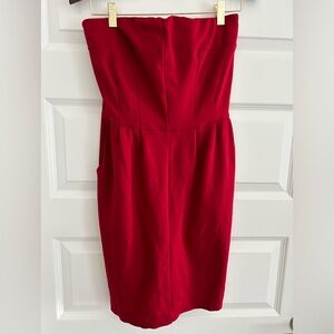 Express Strapless Dress Red Size S